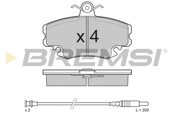 Brake Pad Set, disc brake (BP2590)