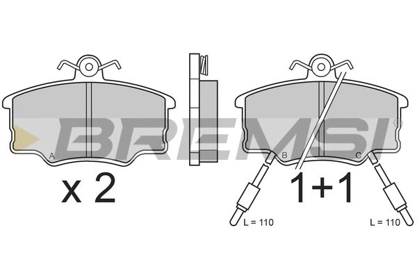 Brake Pad Set, disc brake (BP2339)