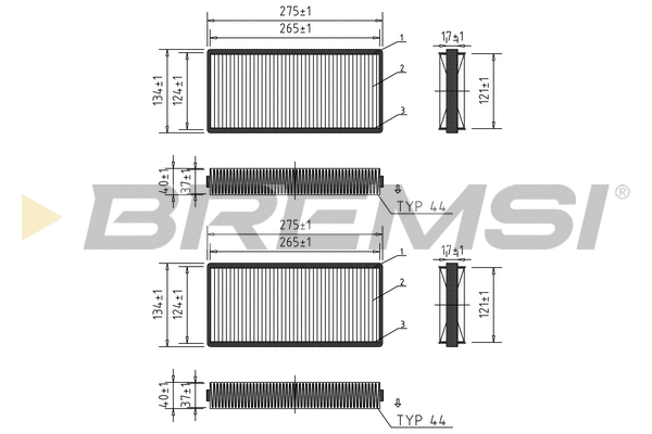 Filter, cabin air (FC1551)