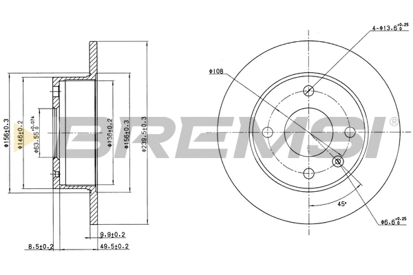 Brake Disc (CD6135S)