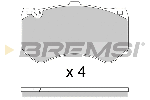 Brake Pad Set, disc brake (BP3779)