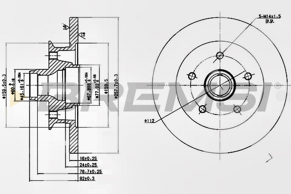 Brake Disc (CD6542S)