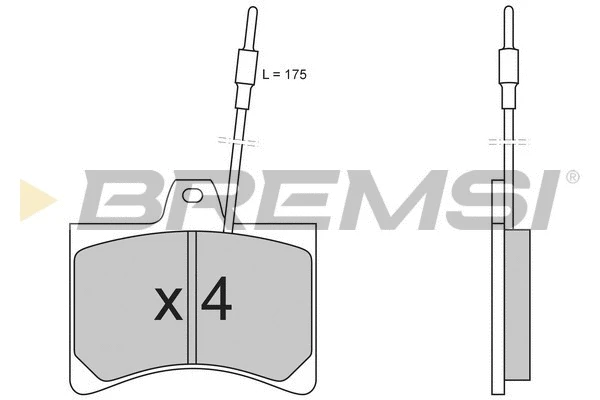 Brake Pad Set, disc brake (BP2148)