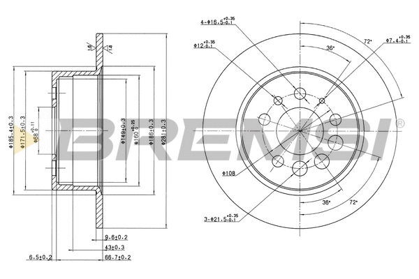 Brake Disc (CD6080S)