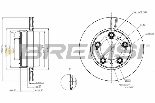 Brake Disc (CD8023V)