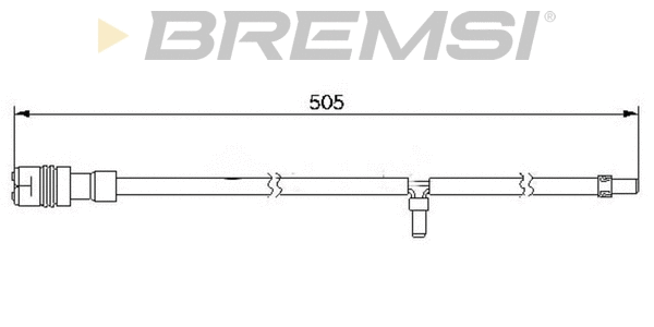 Warning Contact, brake pad wear (WI0576)