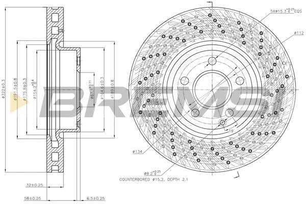 Brake Disc (CD7694V)