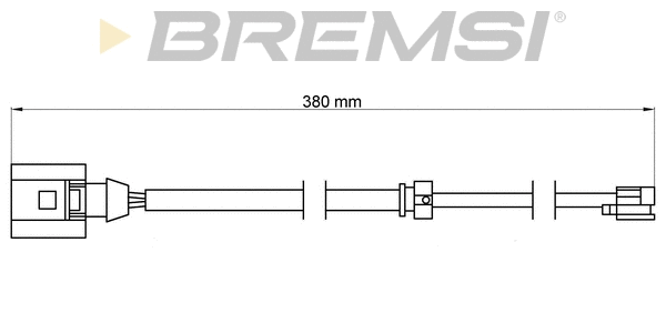 Warning Contact, brake pad wear (WI0712)