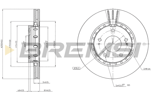 Brake Disc (CD7642V)