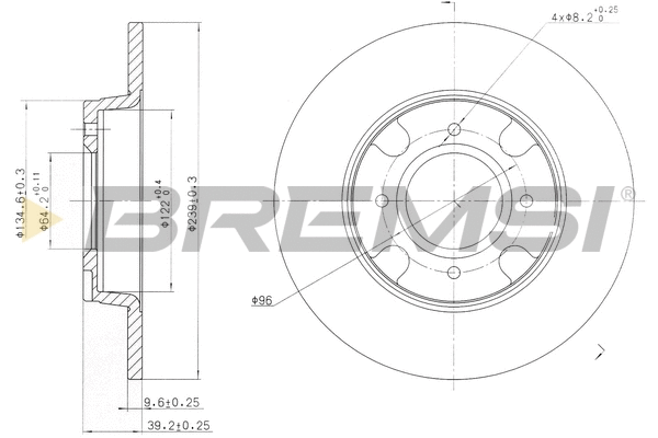 Brake Disc (CD6538S)
