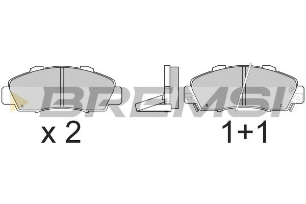 Brake Pad Set, disc brake (BP2543)