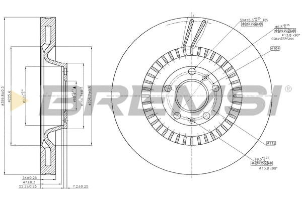 Brake Disc (CD7572V)