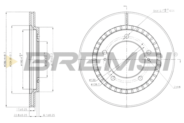 Brake Disc (CD7687V)