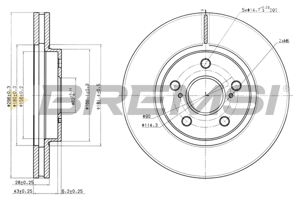 Brake Disc (CD7446V)