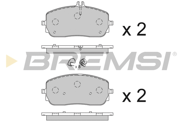 Brake Pad Set, disc brake (BP3854)