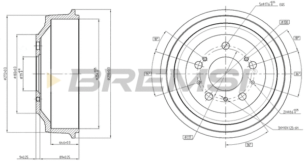 Brake Drum (CR5255)