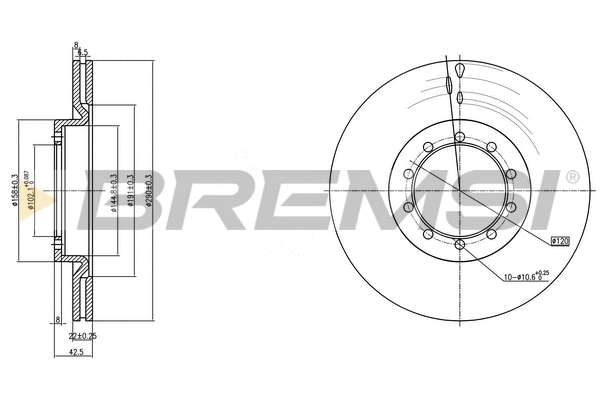 Brake Disc (CD5183V)