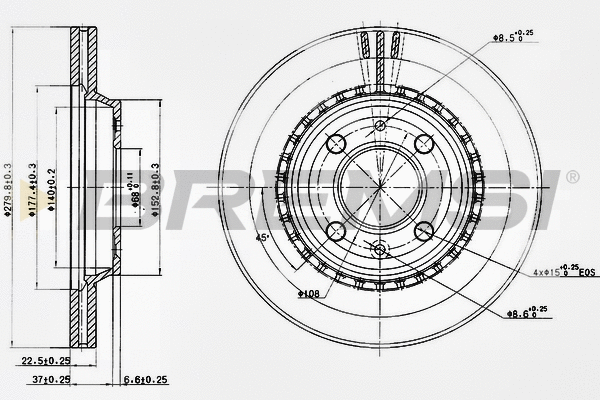 Brake Disc (CD6397V)
