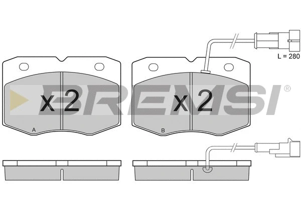 Brake Pad Set, disc brake (BP2949)