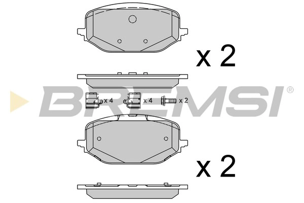 Brake Pad Set, disc brake (BP3952)