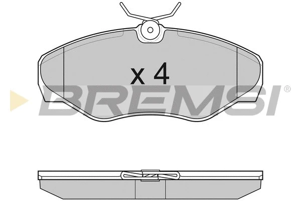 Brake Pad Set, disc brake (BP3012)