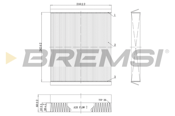 Filter, cabin air (FC0501C)