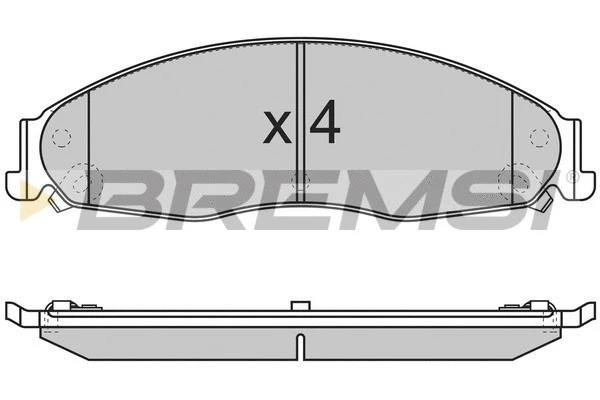 Brake Pad Set, disc brake (BP3344)