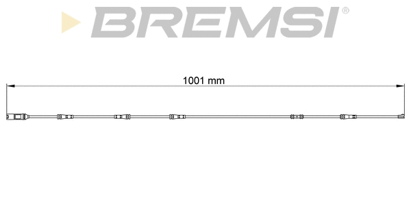Warning Contact, brake pad wear (WI0753)