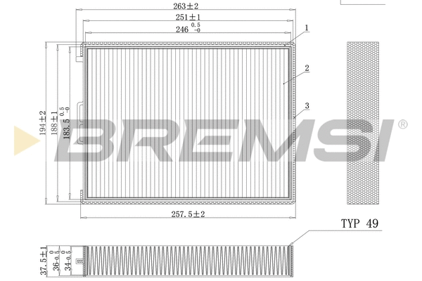 Filter, cabin air (FC0990)