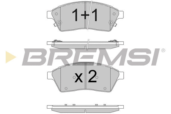 Brake Pad Set, disc brake (BP3595)