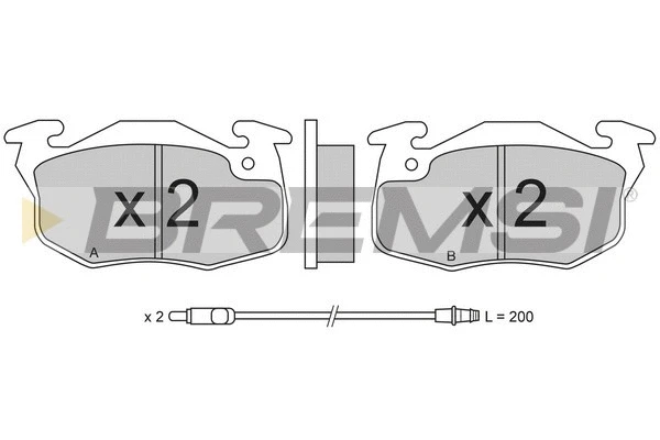 Brake Pad Set, disc brake (BP2269)