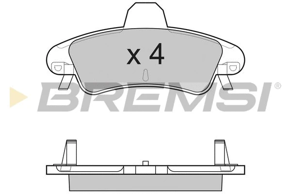 Brake Pad Set, disc brake (BP3188)