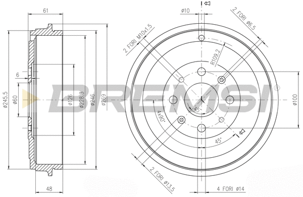 Brake Drum (CR5657)