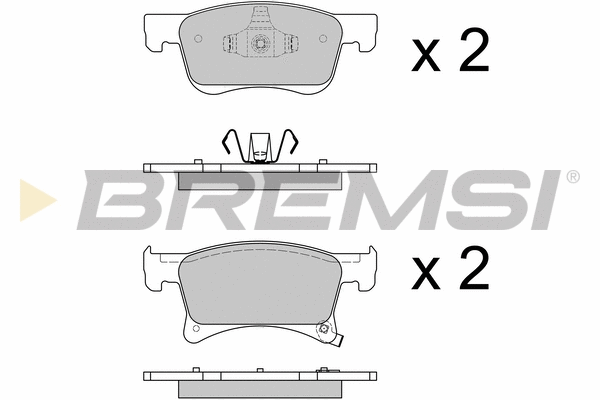 Brake Pad Set, disc brake (BP3644)
