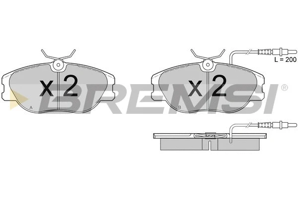 Brake Pad Set, disc brake (BP2373)