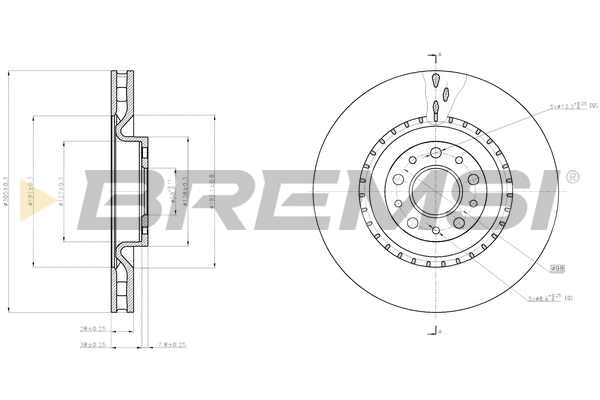 Brake Disc (CD8289V)