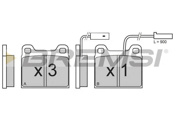 Brake Pad Set, disc brake (BP2606)