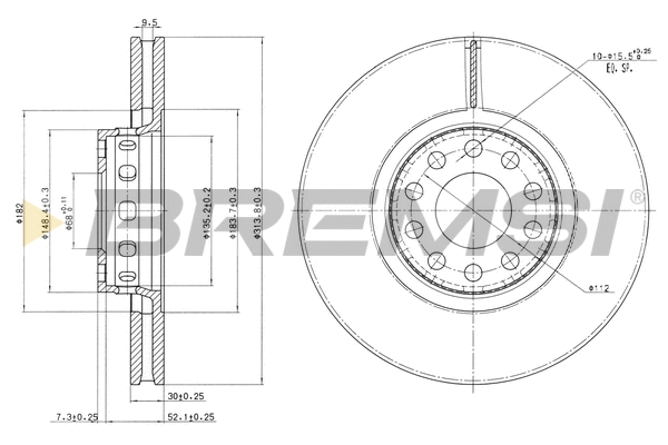 Brake Disc (CD6954V)