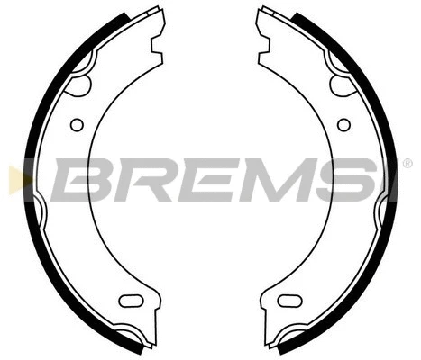 Brake Shoe Set, parking brake (GF0605)