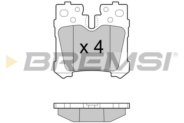 Brake Pad Set, disc brake (BP3463)