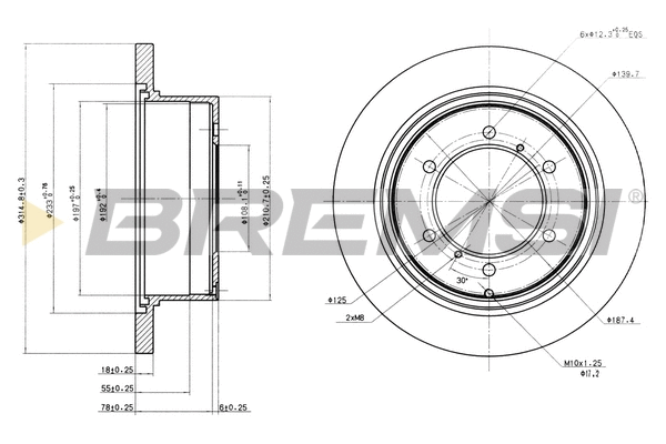 Brake Disc (CD6715S)