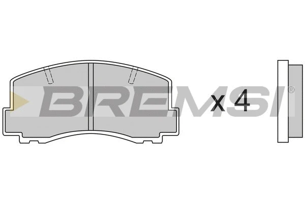 Brake Pad Set, disc brake (BP2256)