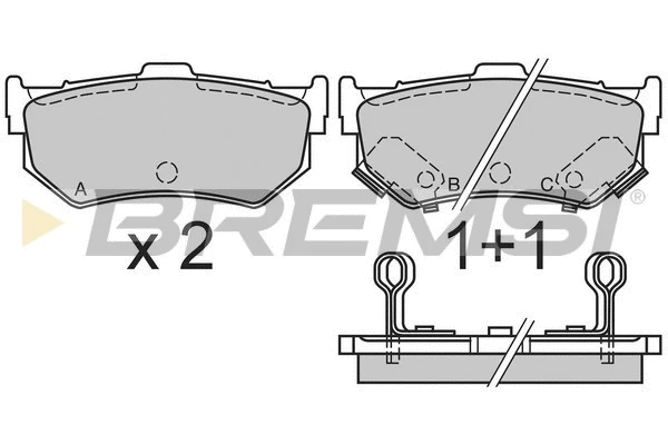 Brake Pad Set, disc brake (BP2291)