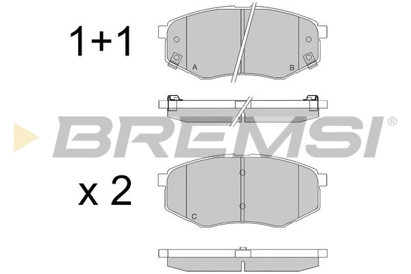 Brake Pad Set, disc brake (BP3547)
