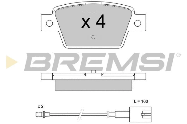 Brake Pad Set, disc brake (BP3511)