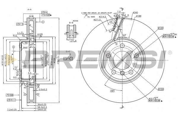 Brake Disc (CD8043VLS)