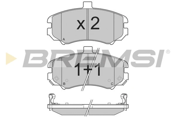 Brake Pad Set, disc brake (BP3197)