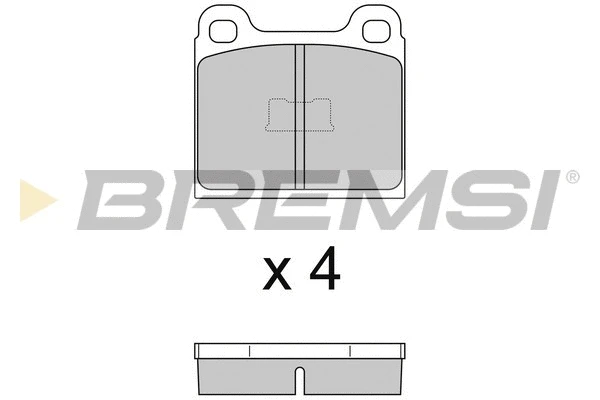 Brake Pad Set, disc brake (BP2054)