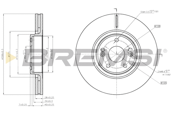 Brake Disc (CD7511V)