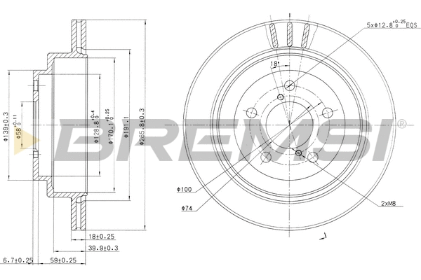 Brake Disc (CD6680V)